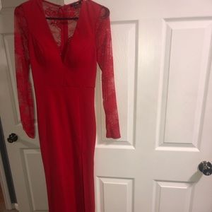 Red fashion nova dress